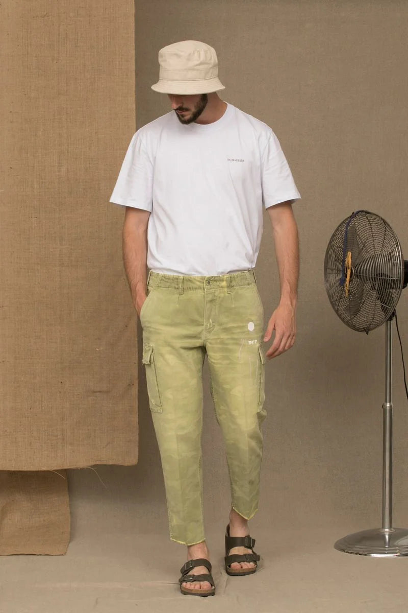 Don The Fuller Green Cotton Men Jeans - 36 - Cargo Pants