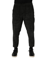 Dondup Black Mid Waist Cropped Corduroy Men Trouser Pants - W38 - Trousers