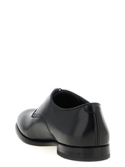 Doucal’s Black Calfskin Oxfords And Derbies