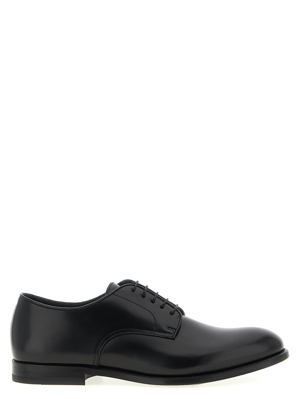 Doucal’s Black Calfskin Oxfords And Derbies