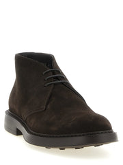 Doucal’s Brown Lamb Leather Ankle Boots
