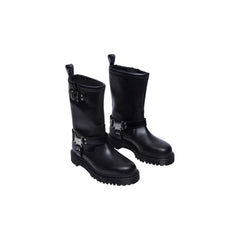 Dr. Martens Fekete Bőr Cipők - Csizmák