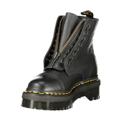 Dr. Martens Sorte Læder Unisex Ankelsko - Støvler