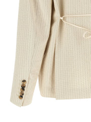 Dries Van Noten Beige Cotton Blazer