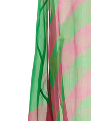 Dries Van Noten Bicolor Silk Midi Dress - S