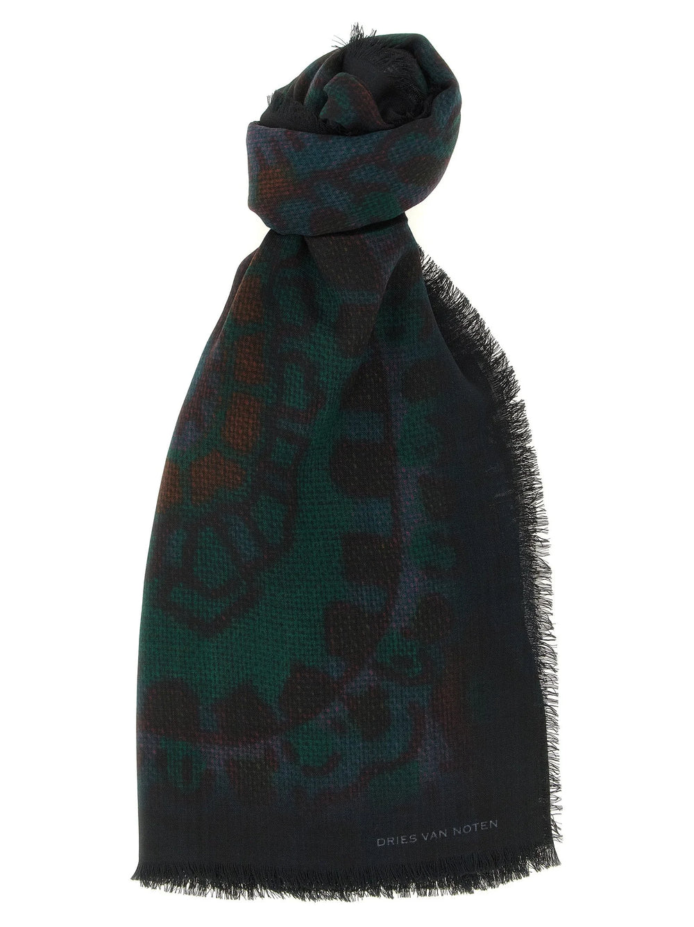 Foulard de lana bicolor Dries Van Noten