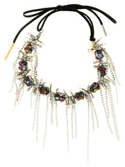 Dries Van Noten Black Glass Necklace - One Size