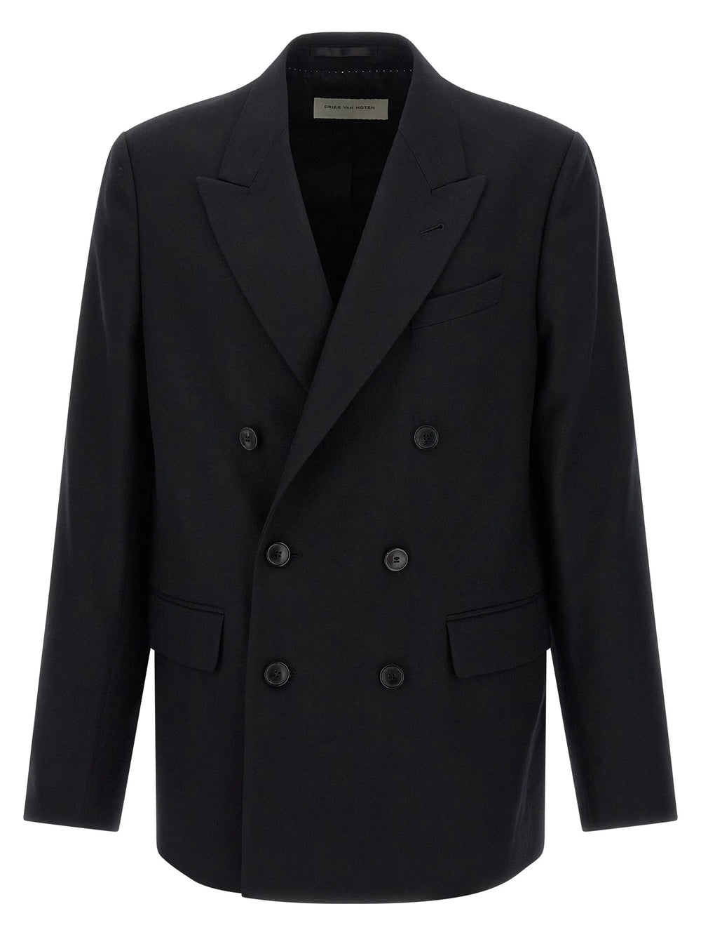 Dries Van Noten Black Wool Blazer - IT50 | L
