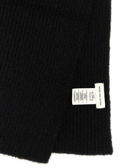Dries Van Noten Black Wool Foulard