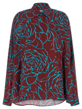 Dries Van Noten Bordeaux Viscose Blouse - M