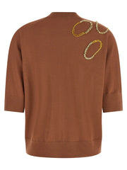 Dries Van Noten Brown Merino Wool Cardigan