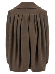 Dries Van Noten Brown Wool Coat - XS