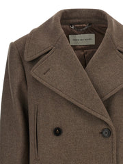 Dries Van Noten Brown Wool Coat - XS