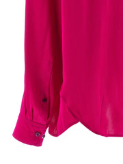 Dries Van Noten Fuchsia Silk Blouse - XS