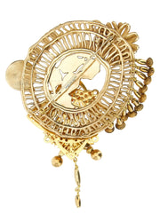 Dries Van Noten Gold Brass Broch