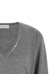 Dries Van Noten Gray Merino Wool Cardigan - XS