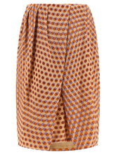 Dries Van Noten mitmevärviline siidist keskmepikk seelik