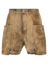 DRKSHDW Beige Cotton Bermuda Shorts