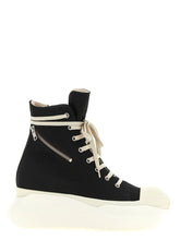 DRKSHDW Black Cotton Athletic Sneakers