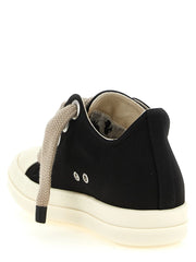 DRKSHDW Black Cotton Low Top Sneakers
