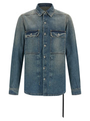 DRKSHDW Blue Cotton Denim Jacket