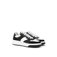 Dsquared² Black And White Leather Sneaker - Sneakers