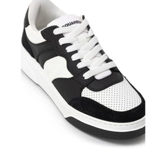 Dsquared² Black And White Leather Sneaker - Sneakers