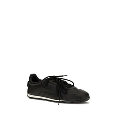 Dsquared² Black Calf Leather Bos Taurus Athletic Sneakers
