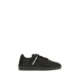Dsquared² Black Calf Leather Bos Taurus Athletic Sneakers