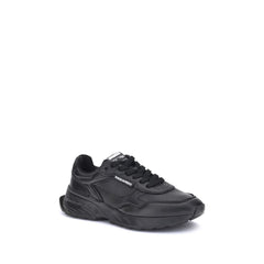 Dsquared² Black Calf Leather Bos Taurus Athletic Sneakers - EU 41 | US 8