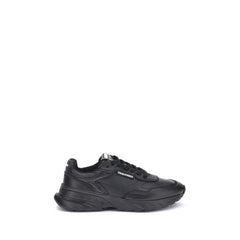 Dsquared² Black Calf Leather Bos Taurus Athletic Sneakers - EU 41 | US 8