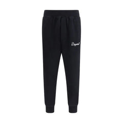 Dsquared² Black Cotton Joggers (Workout Pants)
