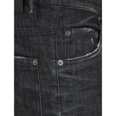 Dsquared² Black Cotton Slim Fit Jeans - 42