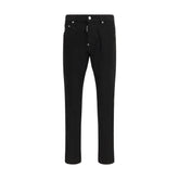 Dsquared² Black Cotton Slim Fit Jeans