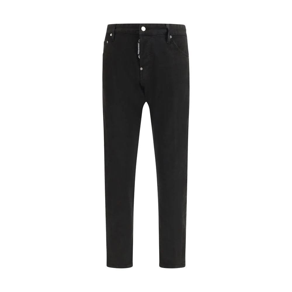Dsquared² Black Cotton Slim Fit Jeans