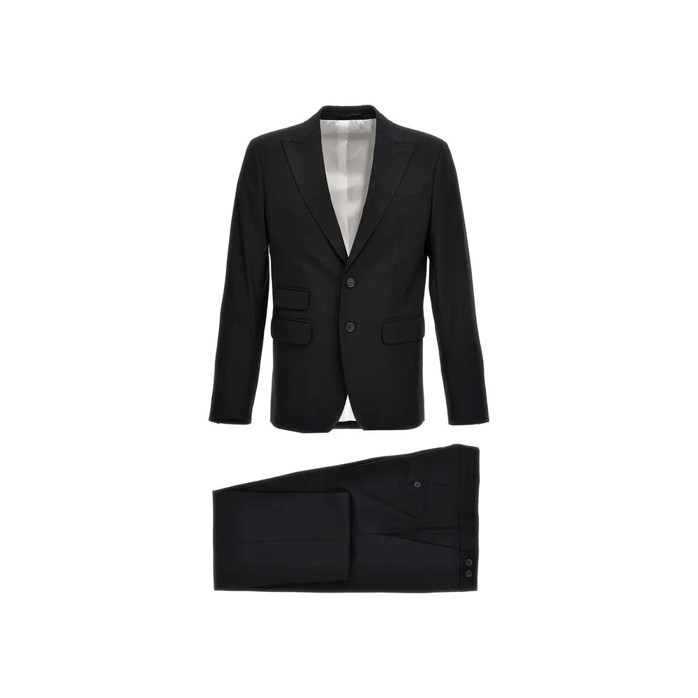 Dsquared² Black Elastane Two-Piece Suit - 48 | M