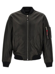 Dsquared² Black Leather Leather Jacket