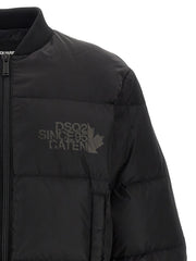 Dsquared² Black Polyamide Bomber