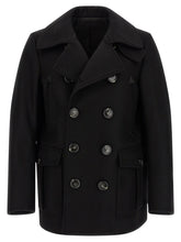Dsquared² Black Wool Coat