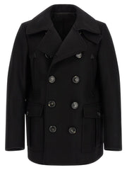 Dsquared² Black Wool Coat