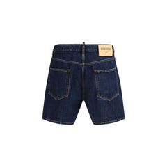 Dsquared² Blue Cotton Bermuda Shorts - IT54 | XXL