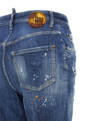 Dsquared² Blue Cotton High-Waisted Jean - IT38