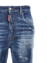 Dsquared² Blue Cotton High-Waisted Jean - IT38