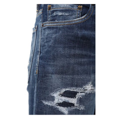 Dsquared² Blue Cotton Men Slim Jean - Jeans