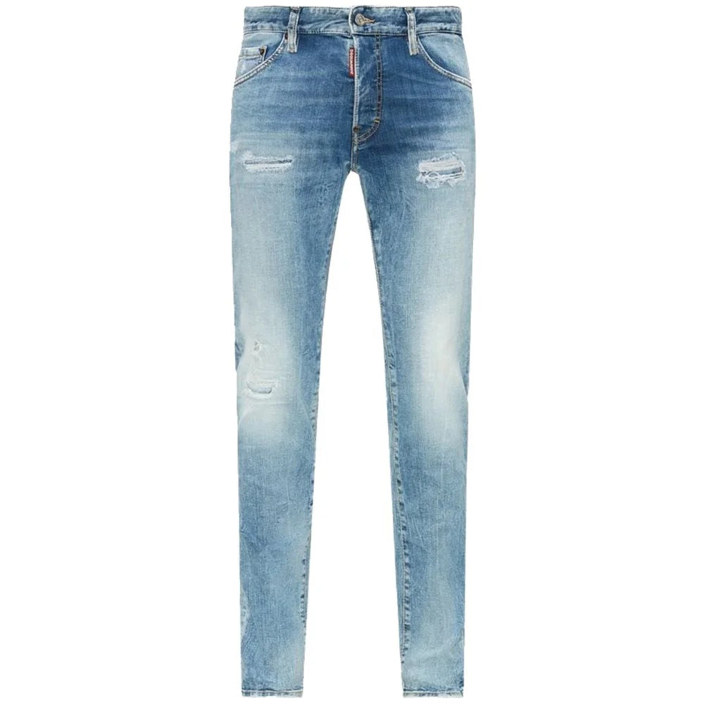 Dsquared² Blue Cotton Men’s Slim Fit Jean - Jeans