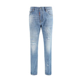 Dsquared² Blue Cotton Relaxed Fit Jeans - IT46 | S