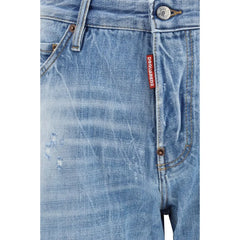 Dsquared² Blue Cotton Relaxed Fit Jeans - IT46 | S