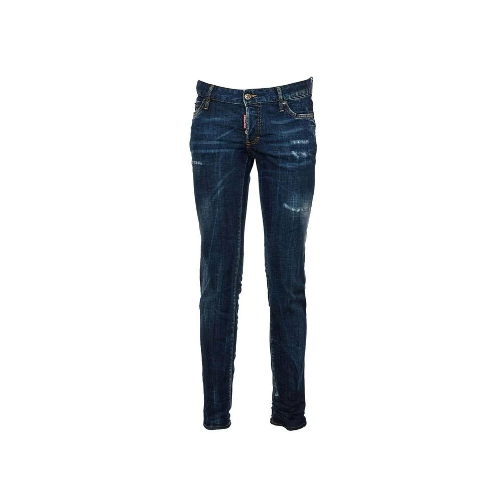 Dsquared² Blue Cotton Skinny Jeans