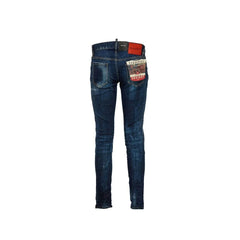 Dsquared² Blue Cotton Slim Fit Jeans