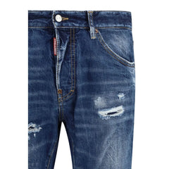 Dsquared² Kék Pamut Szűk Szárú Farmer - Farmer